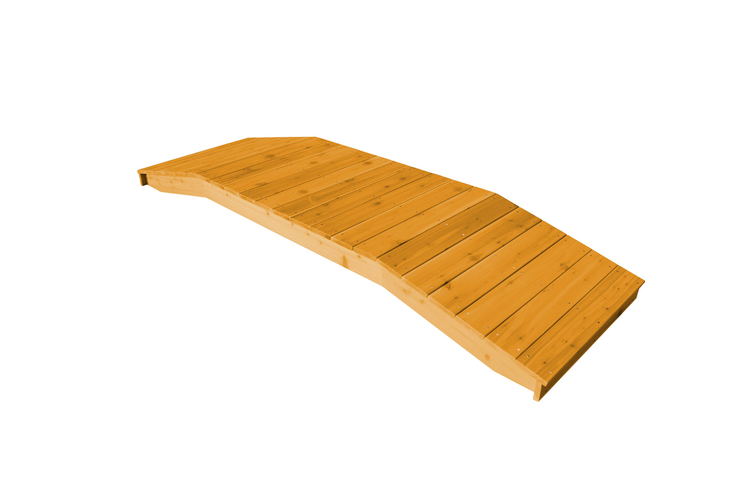 Backyard Crafts Western Red Cedar 3'  x  10' Standard Plank Bridge - LEAD TIME TO SHIP 2 WEEKS