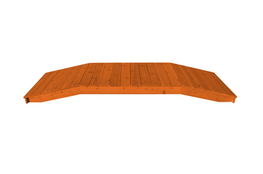 Backyard Crafts Western Red Cedar 3'  x  10' Standard Plank Bridge - LEAD TIME TO SHIP 2 WEEKS