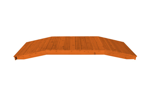 A&L Furniture Western Red Cedar 3'  x  10' Standard Plank Bridge - LEAD TIME TO SHIP 4 WEEKS OR LESS