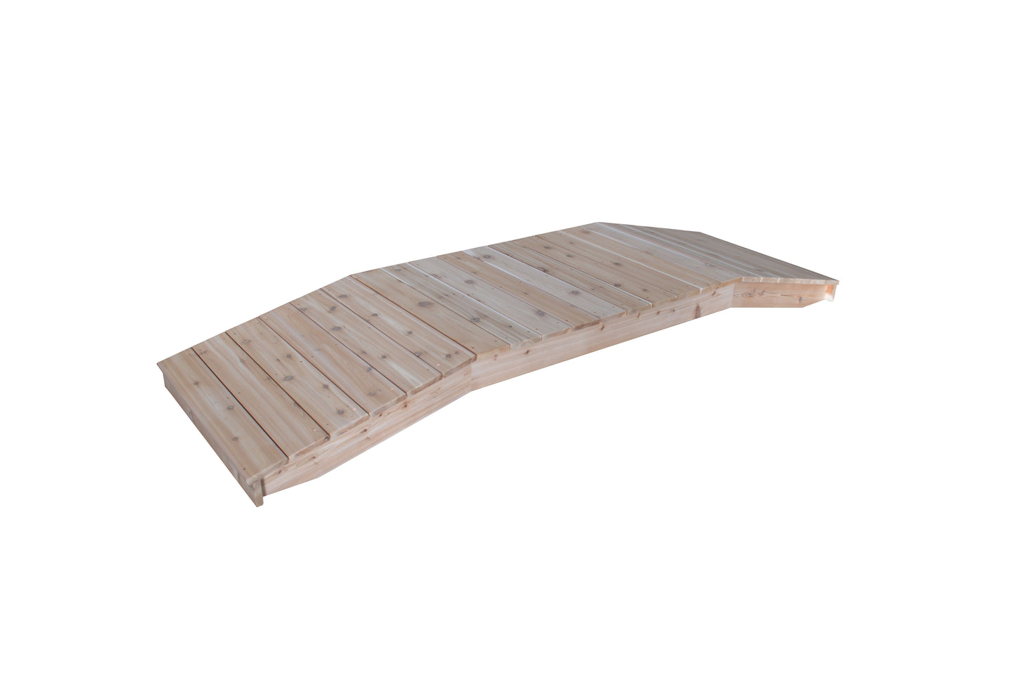 Backyard Crafts Western Red Cedar 3'  x  10' Standard Plank Bridge - LEAD TIME TO SHIP 2 WEEKS