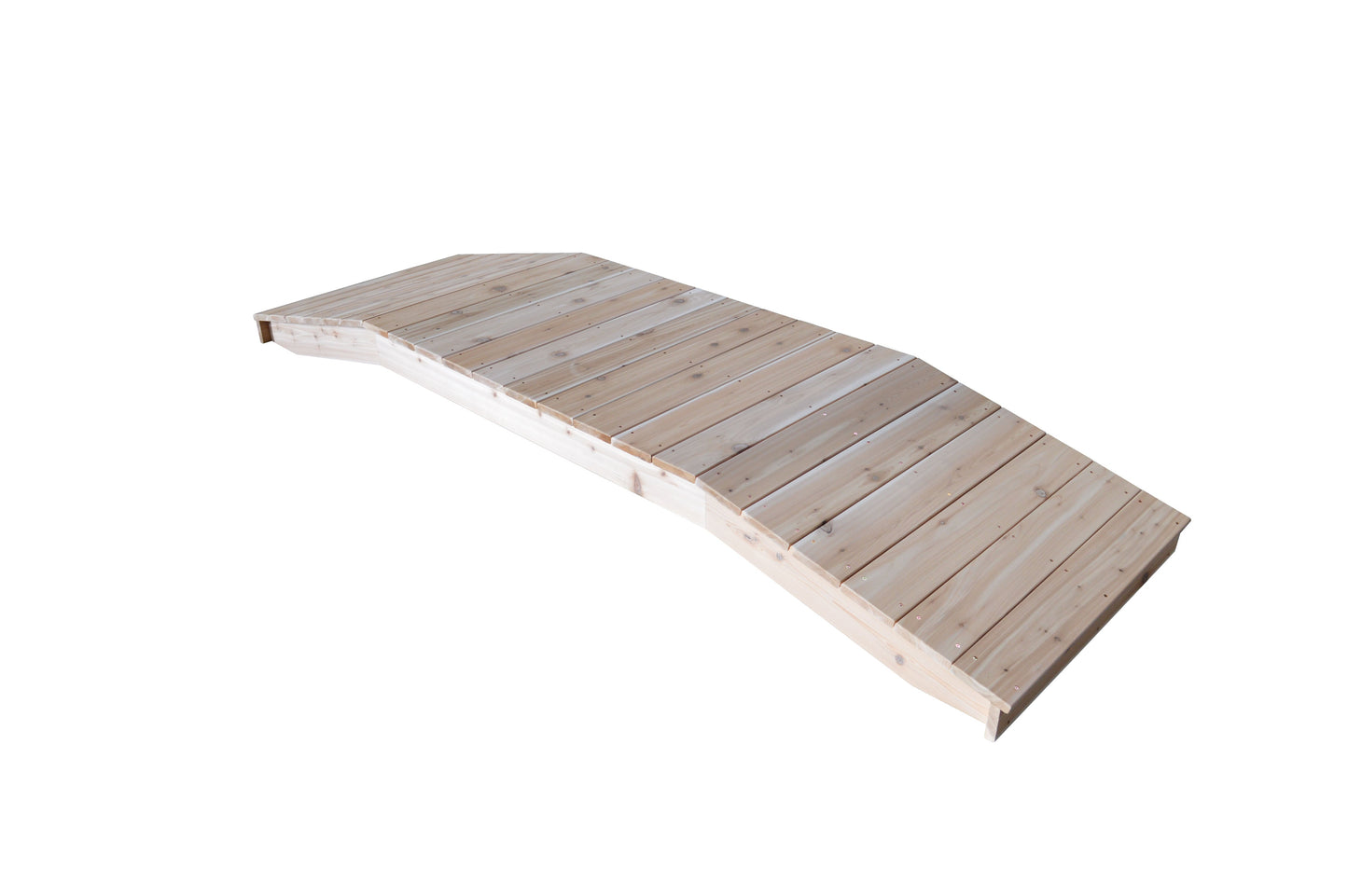 A&L Furniture Western Red Cedar 3'  x  12' Standard Plank Bridge - LEAD TIME TO SHIP 2 WEEKS