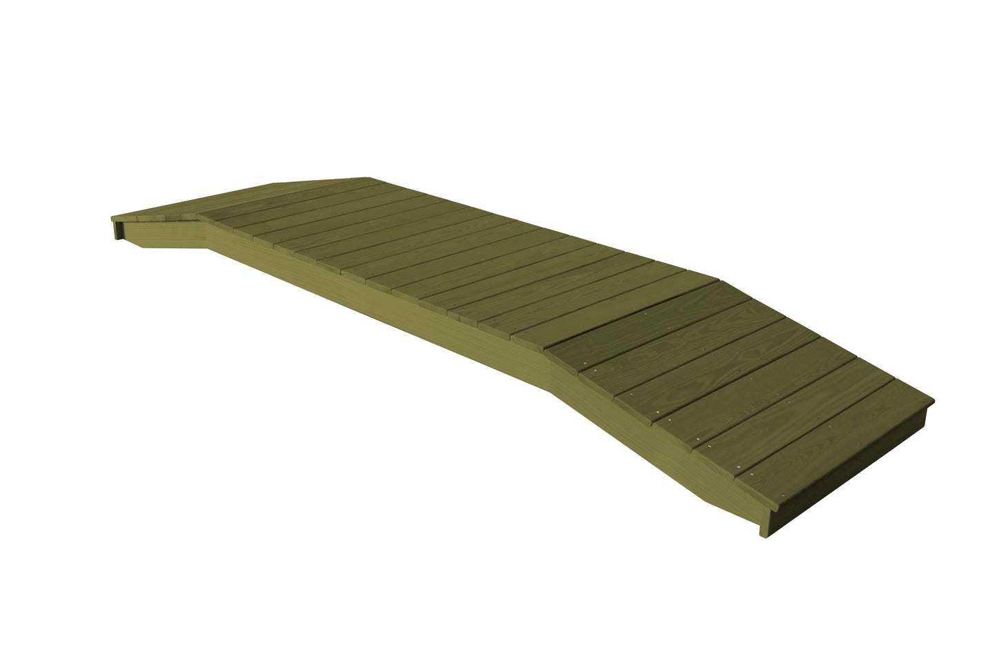 Backyard Crafts Pressure Treated Pine 3'  x  10' Standard Plank Bridge - LEAD TIME TO SHIP 10 BUSINESS DAY