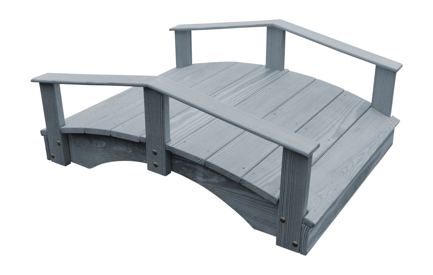 A&L Furniture Co. Western Red Cedar 3' x 4' Oriental Garden Bridge - LEAD TIME TO SHIP 4 WEEKS OR LESS