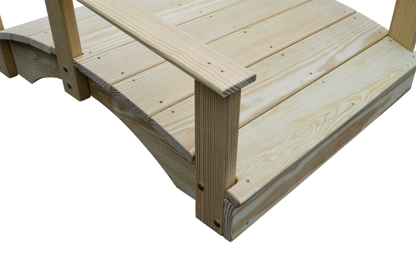 A&L Furniture Co. Western Red Cedar 3' x 4' Oriental Garden Bridge - LEAD TIME TO SHIP 4 WEEKS OR LESS