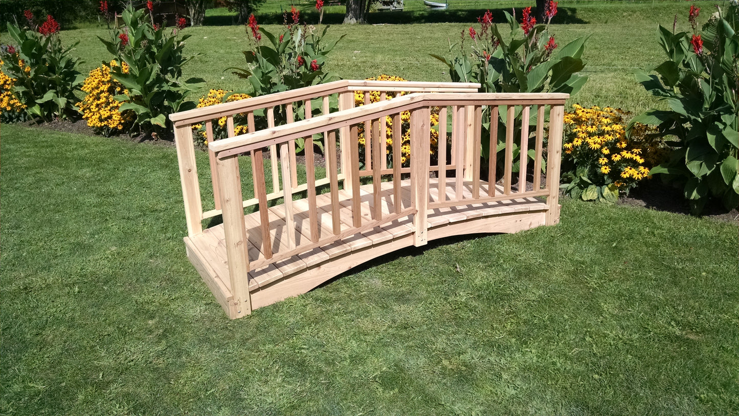 A&L Furniture Co. Western Red Cedar 4' X 10' Baluster Bridge - LEAD TIME TO SHIP 4 WEEKS OR LESS