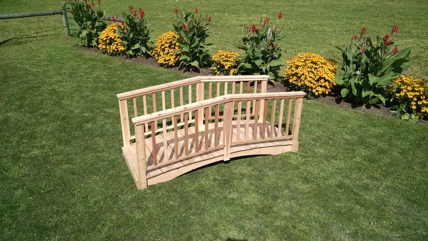 A&L Furniture Co. Western Red Cedar 3' X 10' Baluster Bridge - LEAD TIME TO SHIP 2 WEEKS