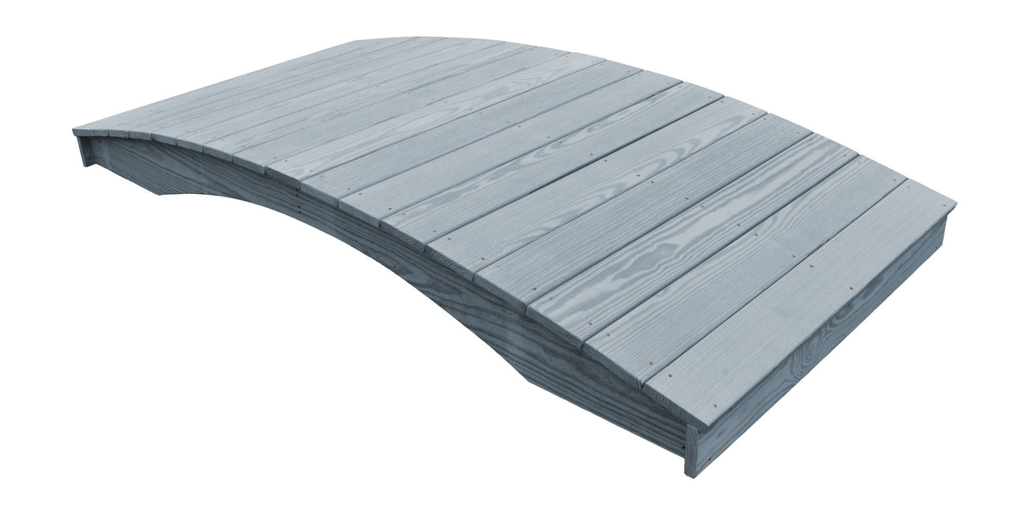 A&L Furniture Co. Western Red Cedar 4' x 8' Plank Garden Bridge - LEAD TIME TO SHIP 4 WEEKS OR LESS