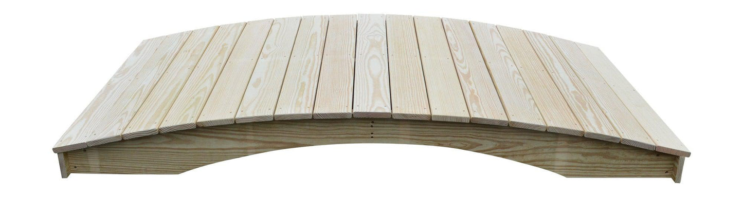 A&L Furniture Co. Western Red Cedar 4' x 8' Plank Garden Bridge - LEAD TIME TO SHIP 4 WEEKS OR LESS