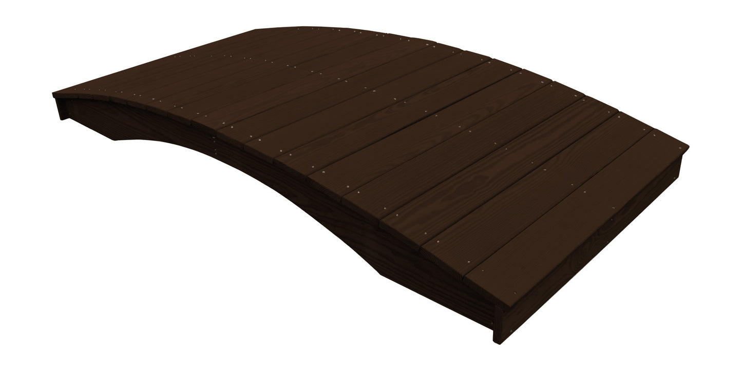 A&L Furniture Co. Western Red Cedar 4' x 8' Plank Garden Bridge - LEAD TIME TO SHIP 4 WEEKS OR LESS