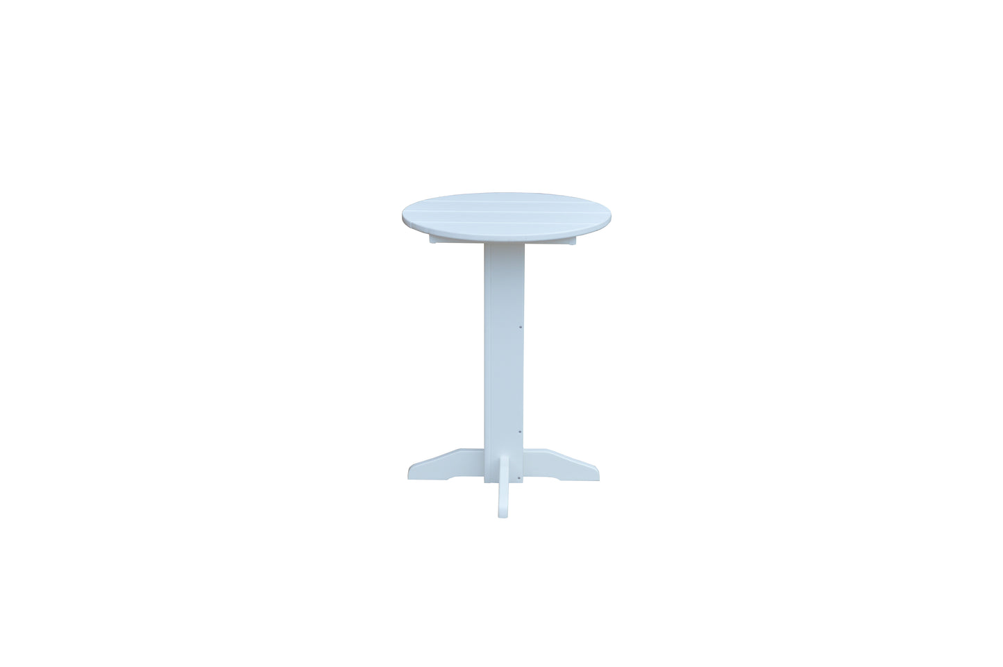 A&L Furniture Co. Recycled Plastic Round Bistro Table - LEAD TIME TO SHIP 10 BUSINESS DAYS
