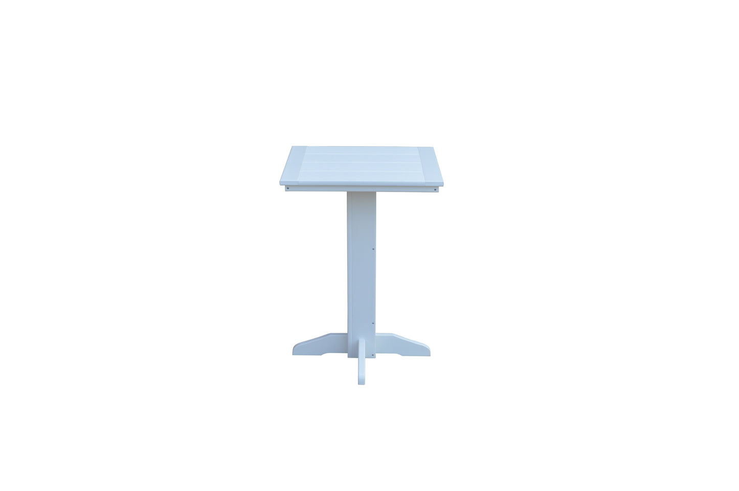 A&L Furniture Co. Recycled Plastic Square Bistro Table - LEAD TIME TO SHIP 10 BUSINESS DAYS