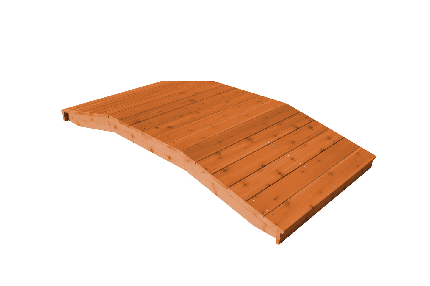 A&L Furniture Western Red Cedar 4'  x  8' Standard Plank Bridge - LEAD TIME TO SHIP 2 WEEKS