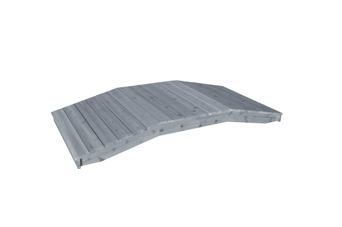A&L Furniture Western Red Cedar 4'  x  10' Standard Plank Bridge - LEAD TIME TO SHIP 4 WEEKS OR LESS