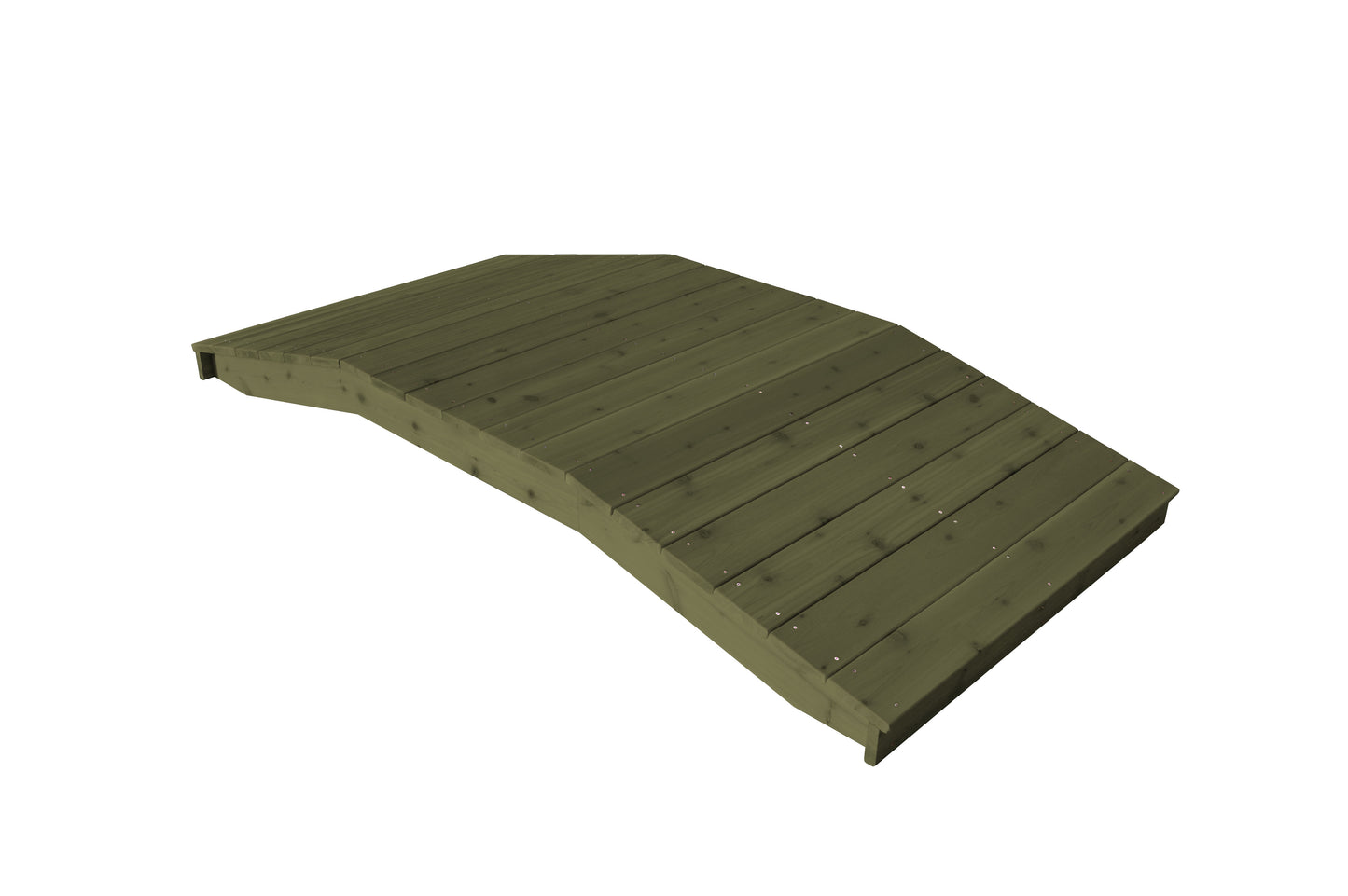 Backyard Crafts Western Red Cedar 4'  x  8' Standard Plank Bridge - LEAD TIME TO SHIP 2 WEEKS