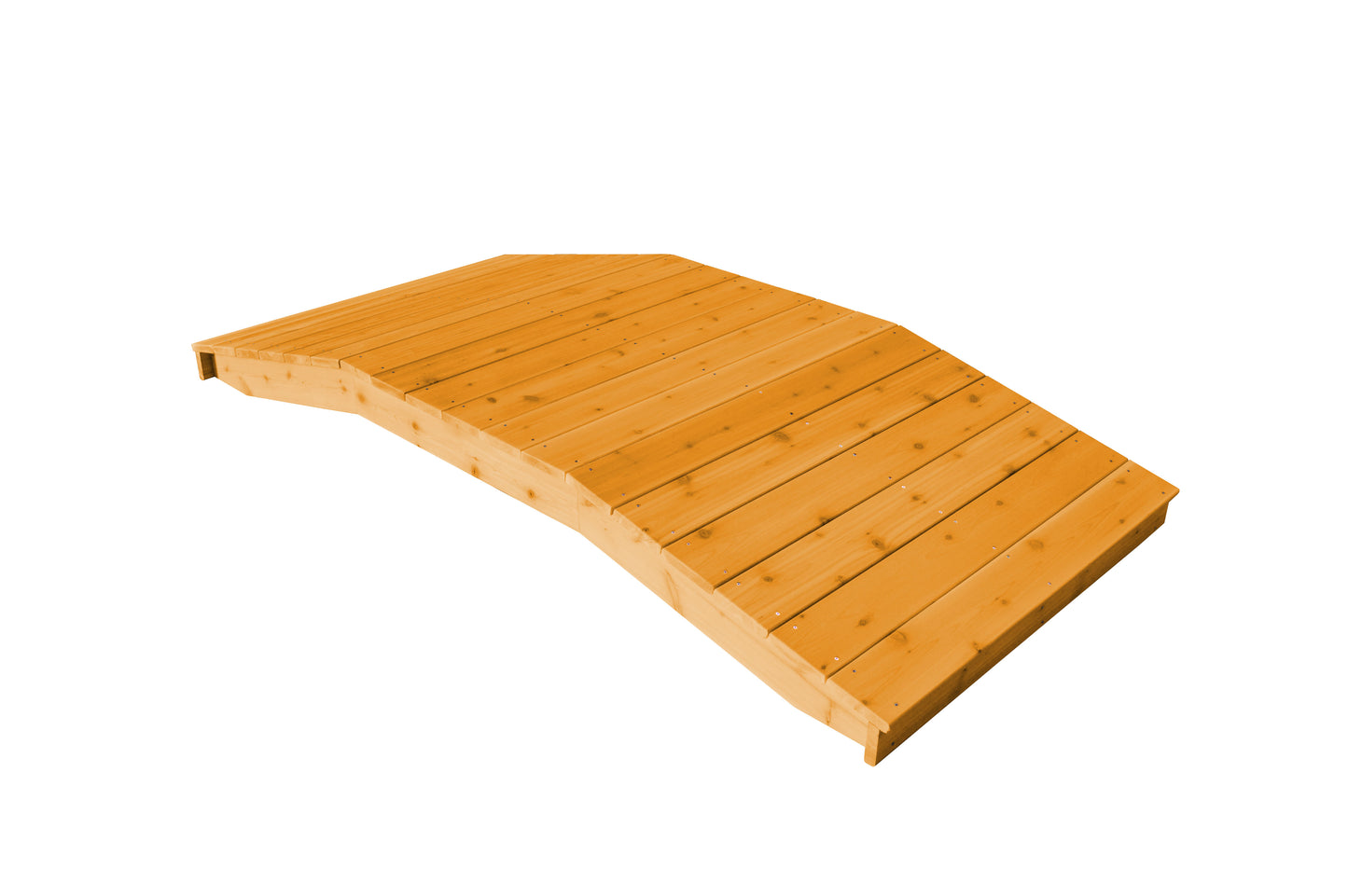 Backyard Crafts Western Red Cedar 4'  x  8' Standard Plank Bridge - LEAD TIME TO SHIP 2 WEEKS
