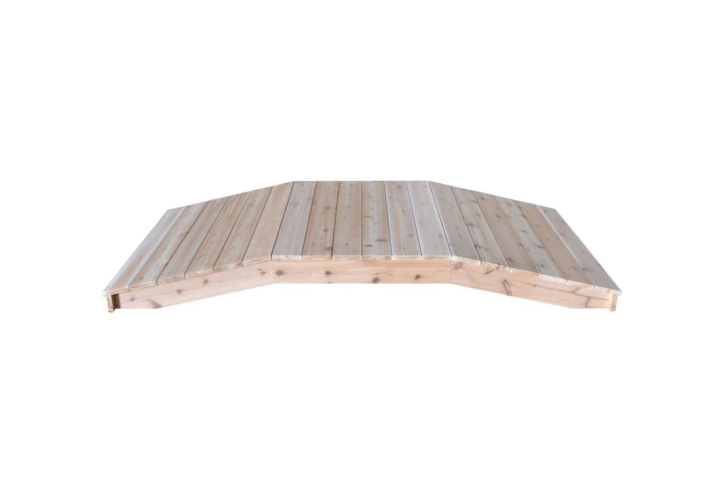 A&L Furniture Western Red Cedar 4'  x  10' Standard Plank Bridge - LEAD TIME TO SHIP 4 WEEKS OR LESS