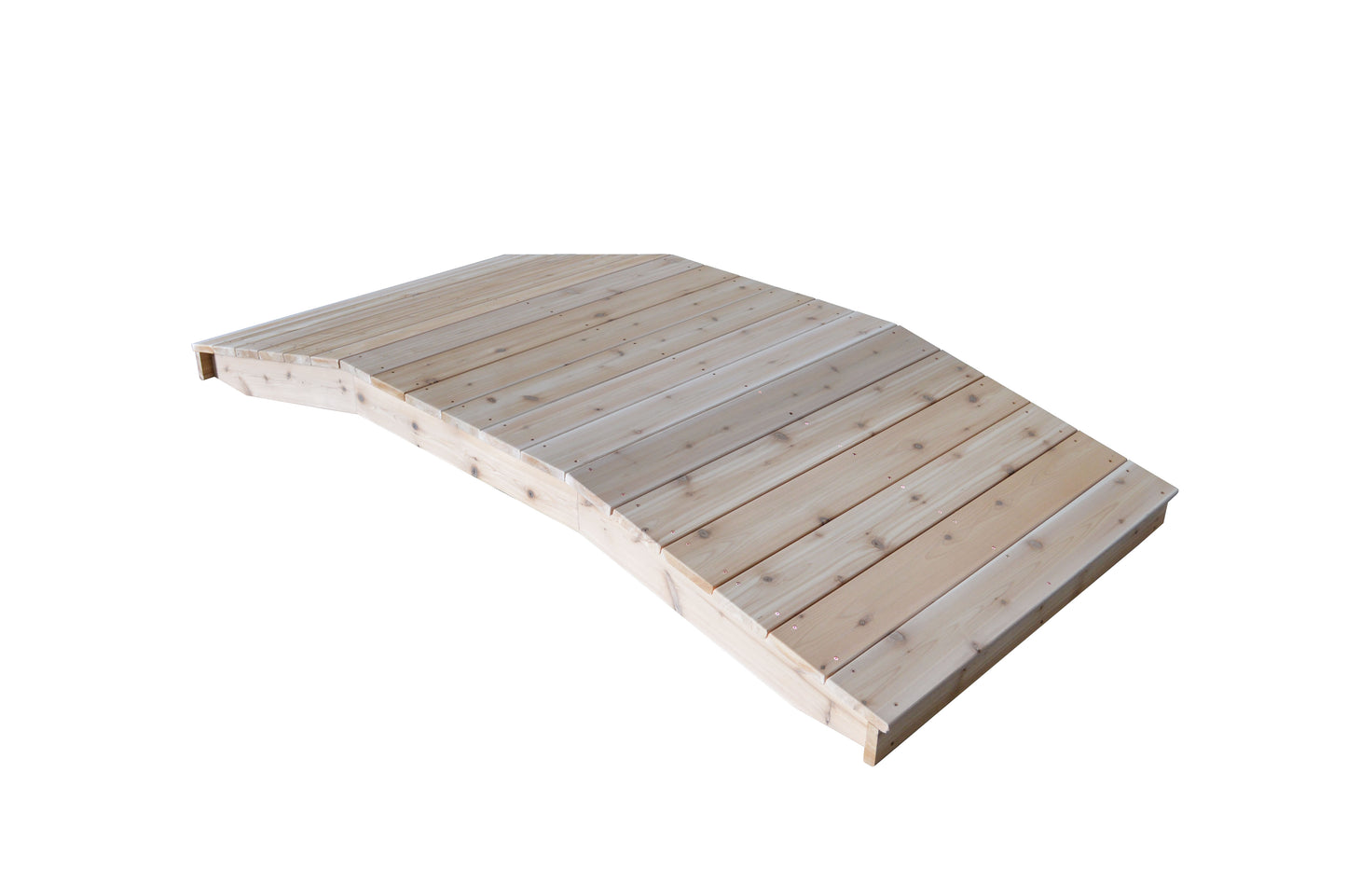 Backyard Crafts Western Red Cedar 4'  x  8' Standard Plank Bridge - LEAD TIME TO SHIP 2 WEEKS