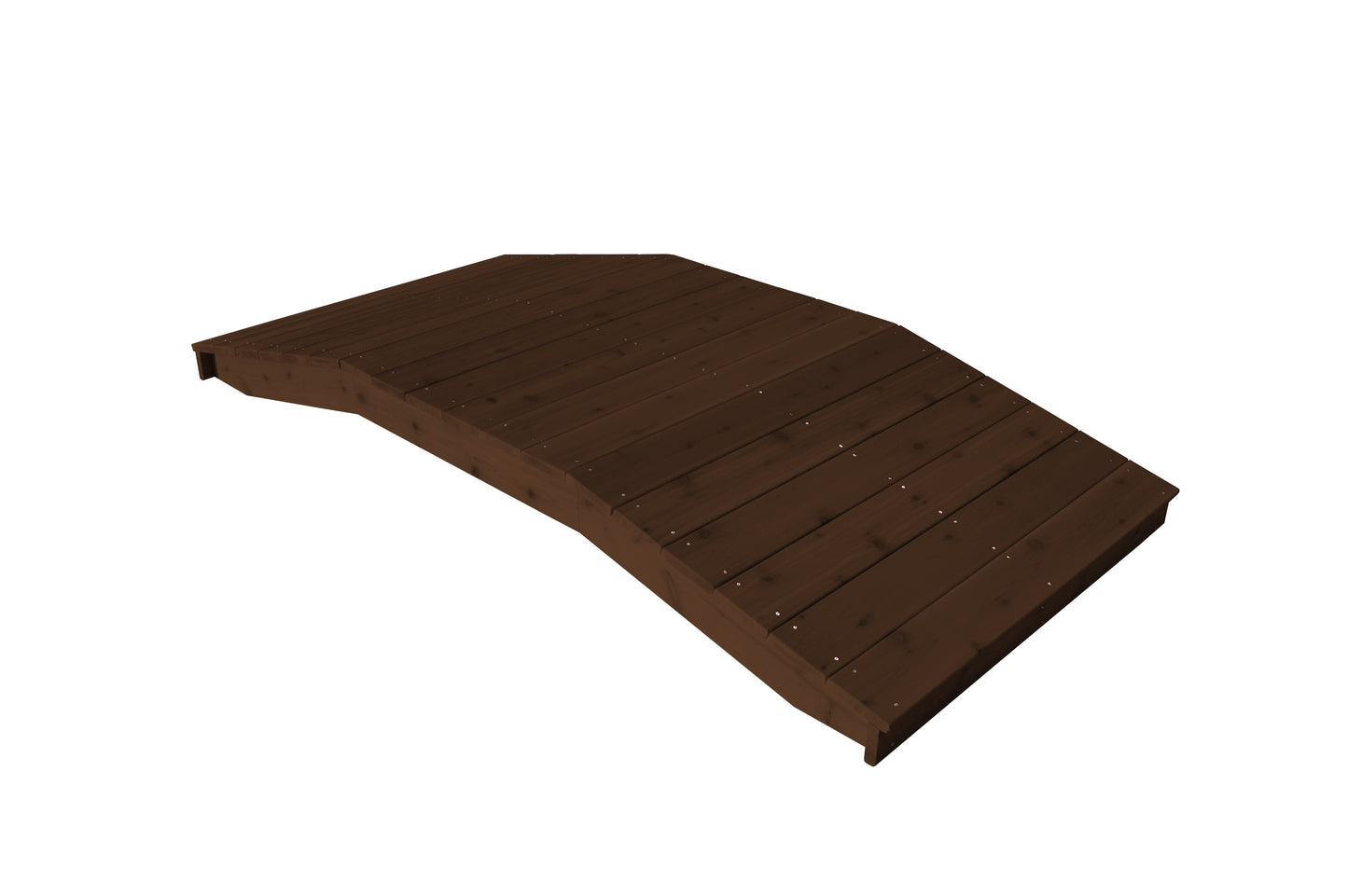 Backyard Crafts Western Red Cedar 4'  x  8' Standard Plank Bridge - LEAD TIME TO SHIP 2 WEEKS
