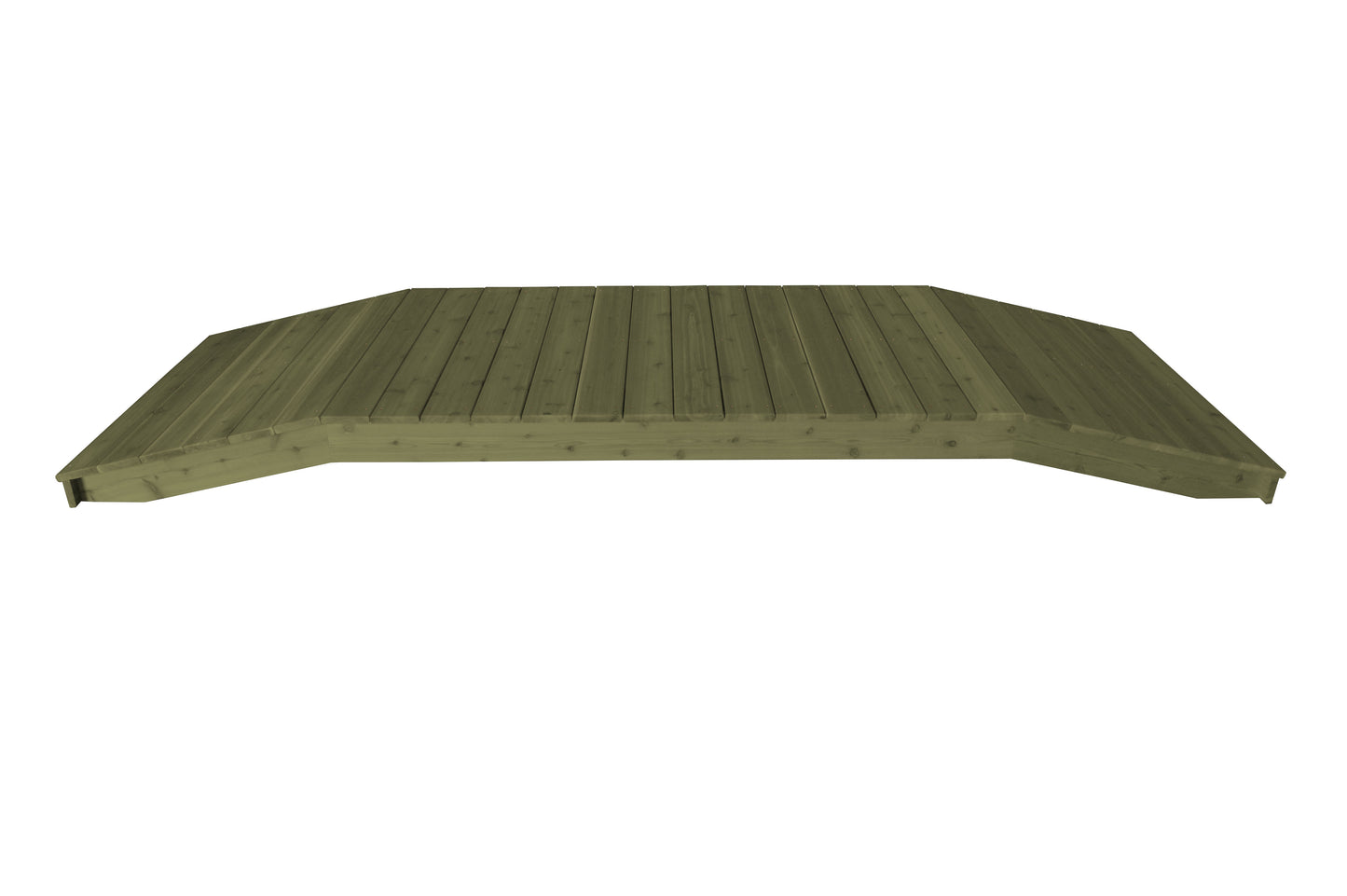 Backyard Crafts Western Red Cedar 4'  x  12' Standard Plank Bridge - LEAD TIME TO SHIP 2 WEEKS