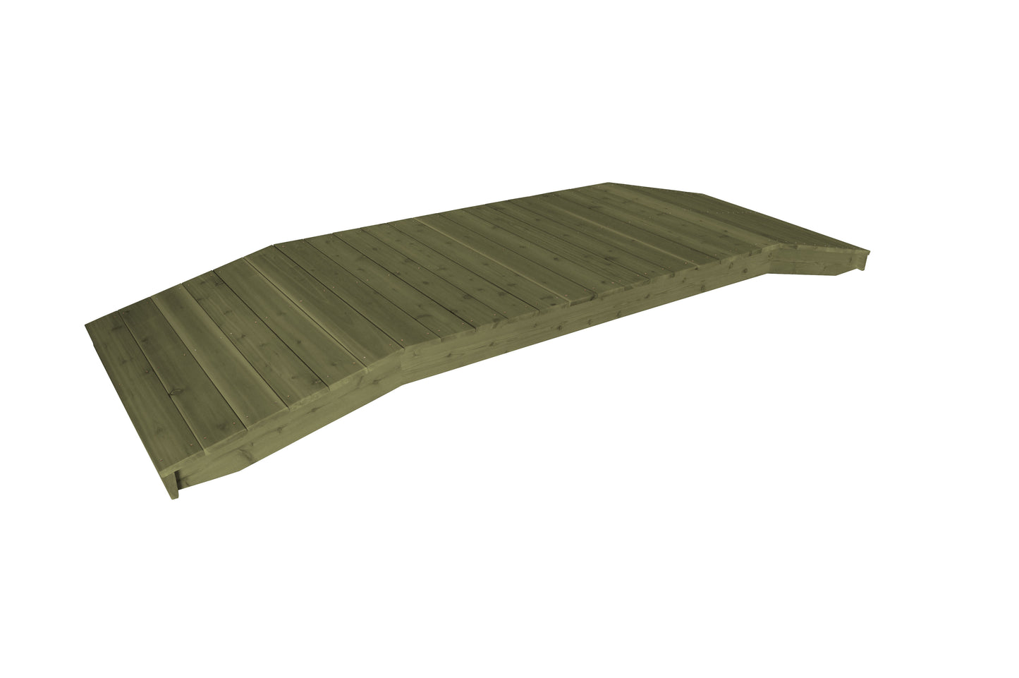 Backyard Crafts Western Red Cedar 4'  x  12' Standard Plank Bridge - LEAD TIME TO SHIP 2 WEEKS