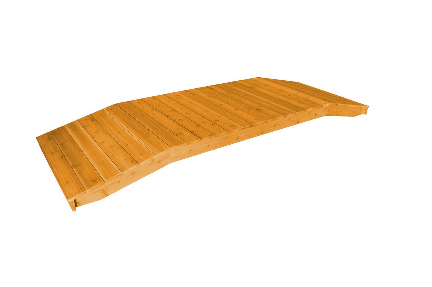 A&L Furniture Western Red Cedar 4'  x  12' Standard Plank Bridge - LEAD TIME TO SHIP 2 WEEKS