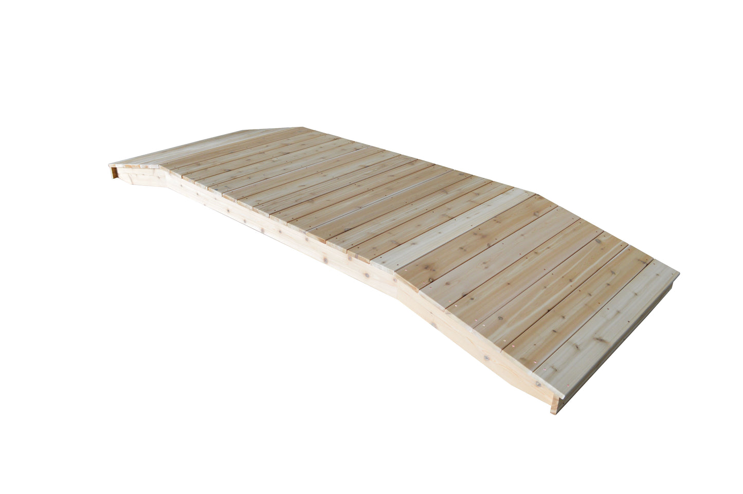 A&L Furniture Western Red Cedar 4'  x  12' Standard Plank Bridge - LEAD TIME TO SHIP 2 WEEKS