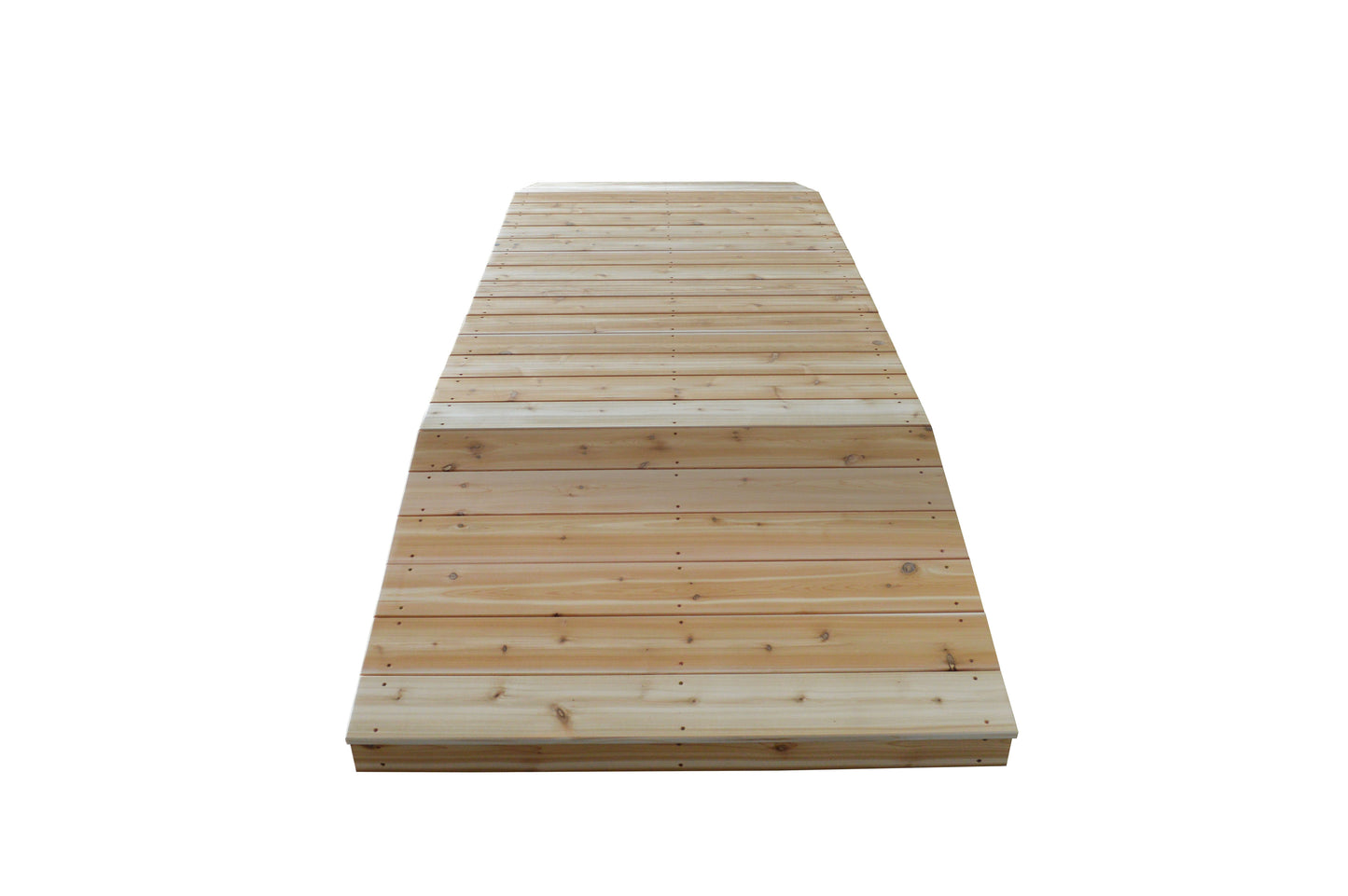 A&L Furniture Western Red Cedar 4'  x  12' Standard Plank Bridge - LEAD TIME TO SHIP 2 WEEKS