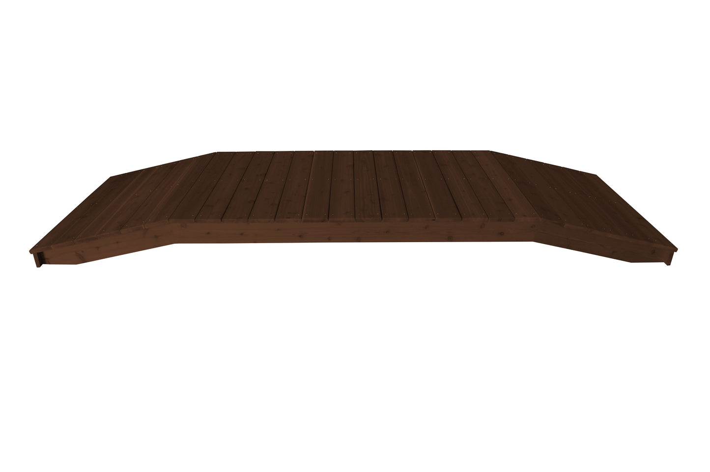 Backyard Crafts Western Red Cedar 4'  x  12' Standard Plank Bridge - LEAD TIME TO SHIP 2 WEEKS