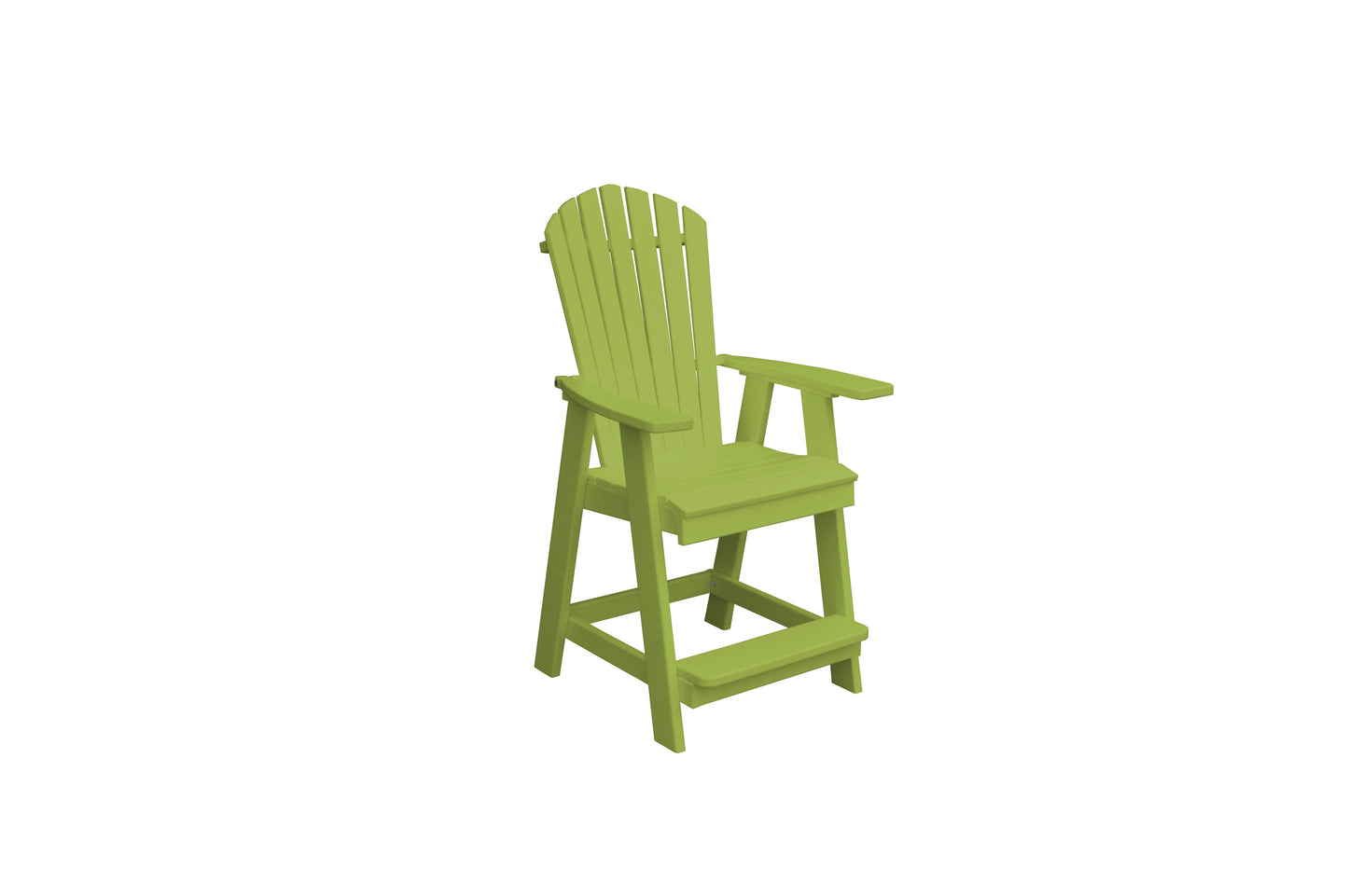 A&L Furniture Co. Recycled Plastic Fanback Balcony Chair (Counter Height) - LEAD TIME TO SHIP 10 BUSINESS DAYS