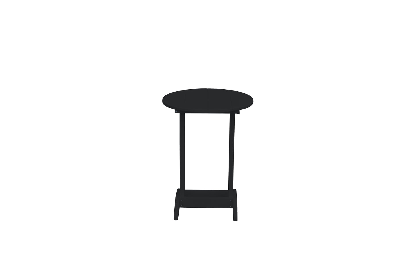 Bryton Park Poly Furniture Recycled Plastic Round Balcony Side Table (PAIRS W/ COUNTER HEIGHT FURNITURE) - LEAD TIME TO SHIP 10 BUSINESS DAYS