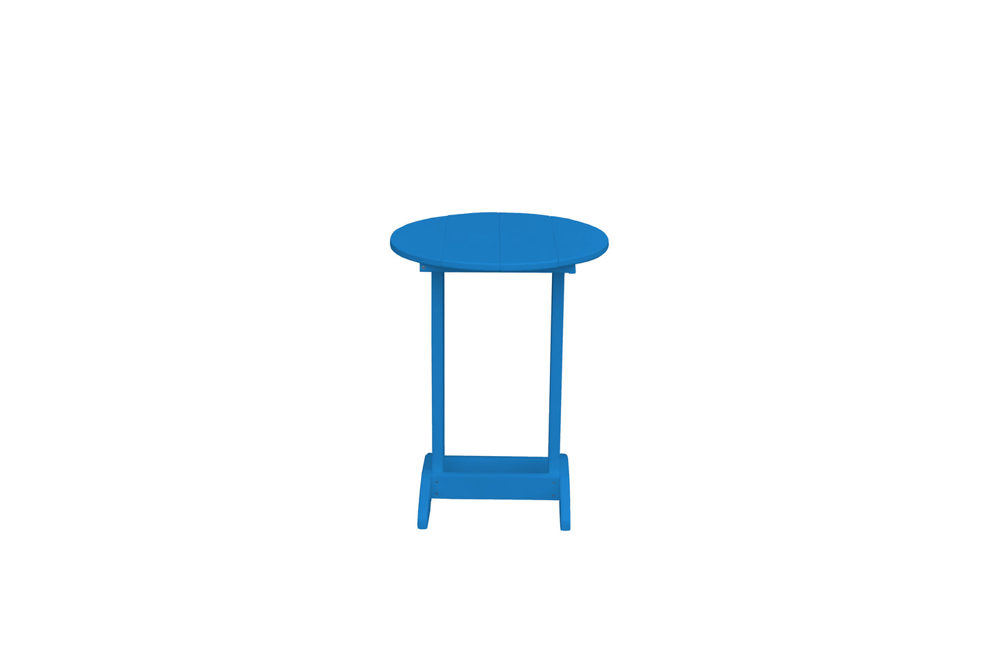 Bryton Park Poly Furniture Recycled Plastic Round Balcony Side Table (PAIRS W/ COUNTER HEIGHT FURNITURE) - LEAD TIME TO SHIP 10 BUSINESS DAYS
