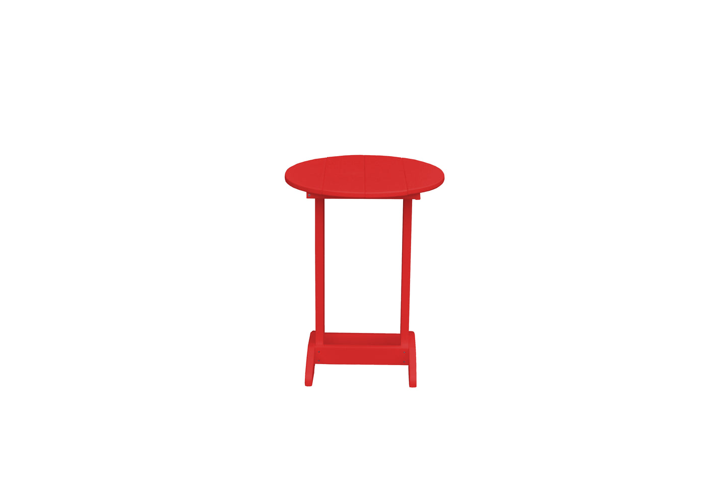 Bryton Park Poly Furniture Recycled Plastic Round Balcony Side Table (PAIRS W/ COUNTER HEIGHT FURNITURE) - LEAD TIME TO SHIP 10 BUSINESS DAYS