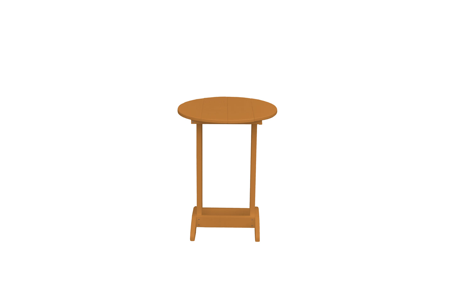 Bryton Park Poly Furniture Recycled Plastic Round Balcony Side Table (PAIRS W/ COUNTER HEIGHT FURNITURE) - LEAD TIME TO SHIP 10 BUSINESS DAYS