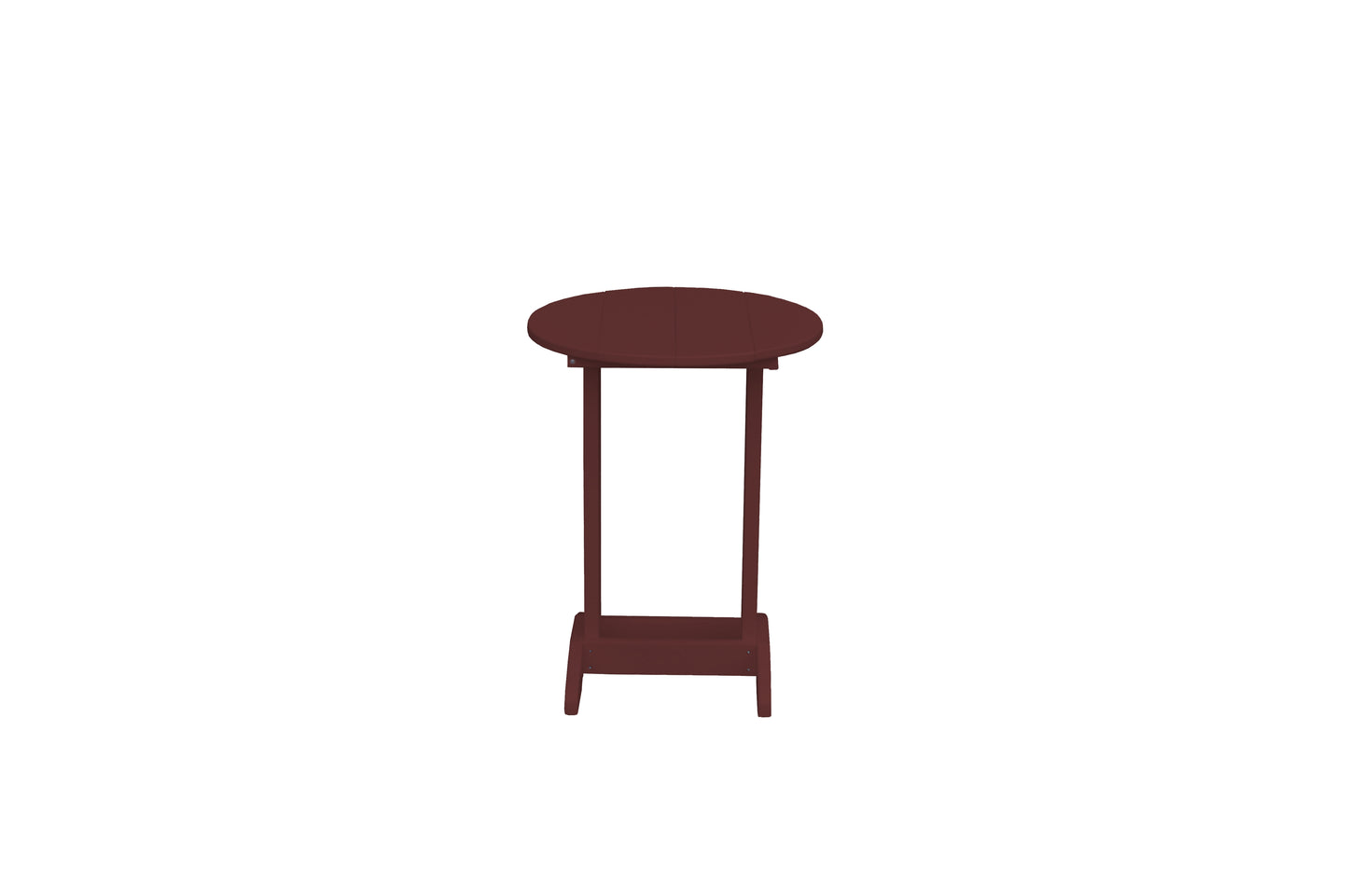 Bryton Park Poly Furniture Recycled Plastic Round Balcony Side Table (PAIRS W/ COUNTER HEIGHT FURNITURE) - LEAD TIME TO SHIP 10 BUSINESS DAYS
