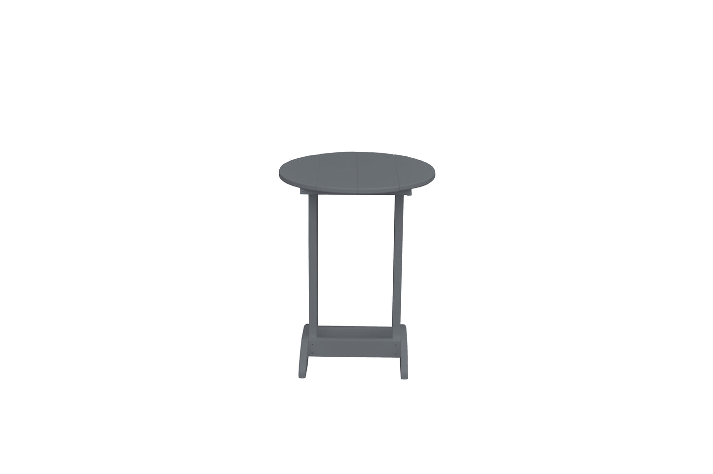 Bryton Park Poly Furniture Recycled Plastic Round Balcony Side Table (PAIRS W/ COUNTER HEIGHT FURNITURE) - LEAD TIME TO SHIP 10 BUSINESS DAYS
