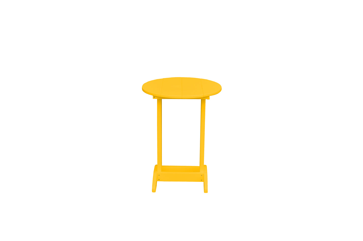 Bryton Park Poly Furniture Recycled Plastic Round Balcony Side Table (PAIRS W/ COUNTER HEIGHT FURNITURE) - LEAD TIME TO SHIP 10 BUSINESS DAYS