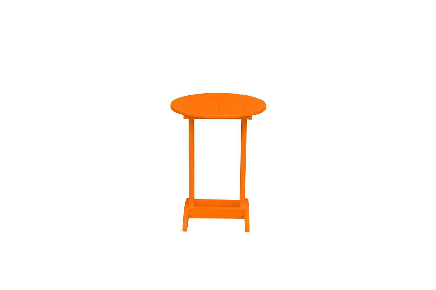 Bryton Park Poly Furniture Recycled Plastic Round Balcony Side Table (PAIRS W/ COUNTER HEIGHT FURNITURE) - LEAD TIME TO SHIP 10 BUSINESS DAYS