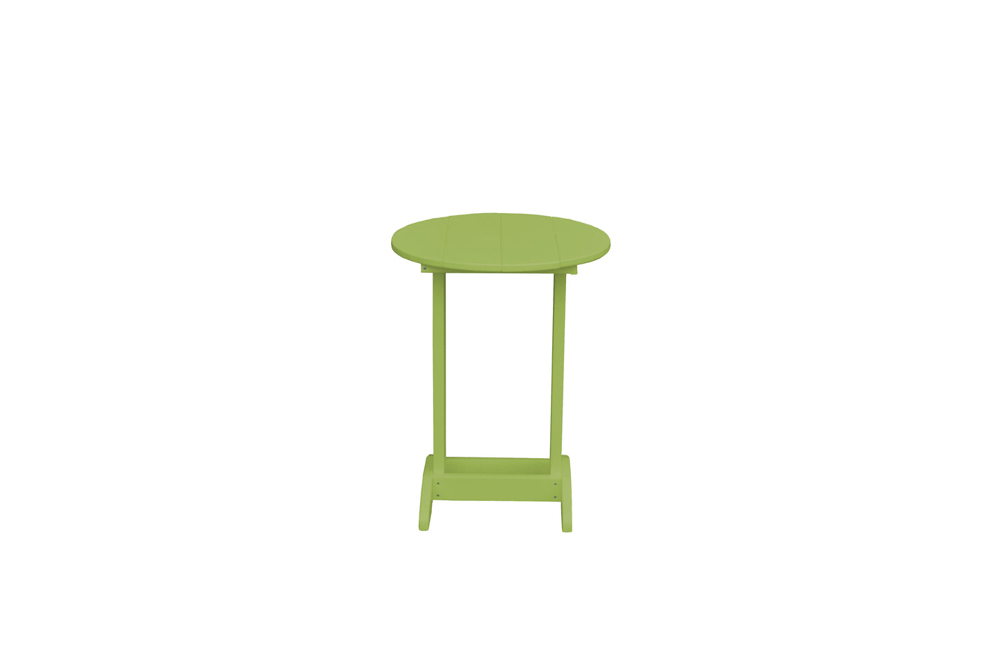 Bryton Park Poly Furniture Recycled Plastic Round Balcony Side Table (PAIRS W/ COUNTER HEIGHT FURNITURE) - LEAD TIME TO SHIP 10 BUSINESS DAYS