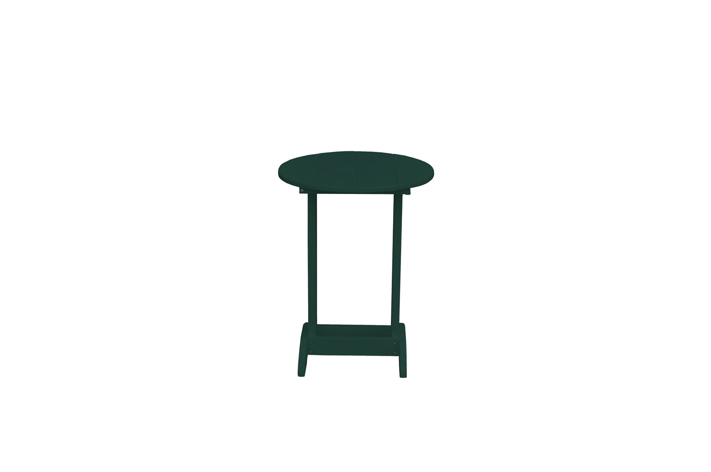Bryton Park Poly Furniture Recycled Plastic Round Balcony Side Table (PAIRS W/ COUNTER HEIGHT FURNITURE) - LEAD TIME TO SHIP 10 BUSINESS DAYS