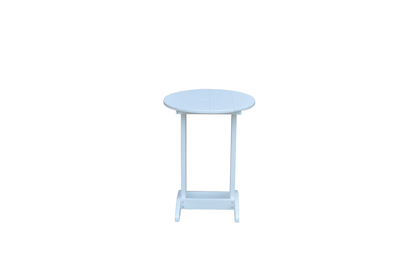 Bryton Park Poly Furniture Recycled Plastic Round Balcony Side Table (PAIRS W/ COUNTER HEIGHT FURNITURE) - LEAD TIME TO SHIP 10 BUSINESS DAYS