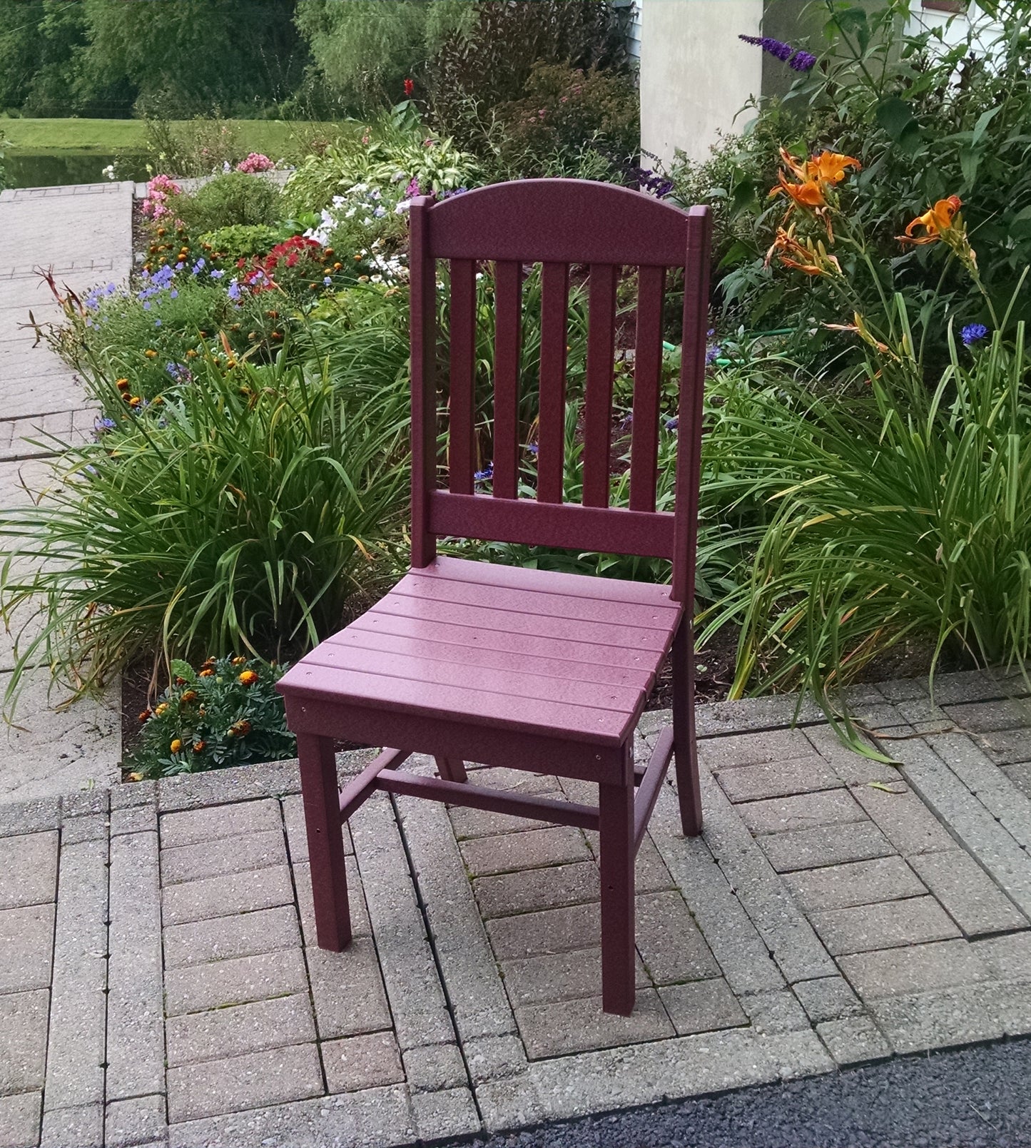 A&L Furniture Company Recycled Plastic Classic Dining Chair - Cherrywood