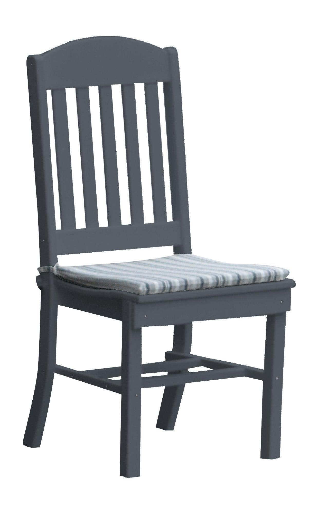 A&L Furniture Company Recycled Plastic Classic Dining Chair - Dark  Gray