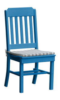 A&L Furniture Company Recycled Plastic Traditional Dining Chair - Blue