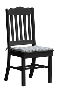 A&L Furniture Company Recycled Plastic Royal Dining Chair  - Black