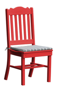 A&L Furniture Company Recycled Plastic Royal Dining Chair  - Bright Red