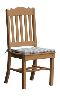 A&L Furniture Company Recycled Plastic Royal Dining Chair  - Cedar
