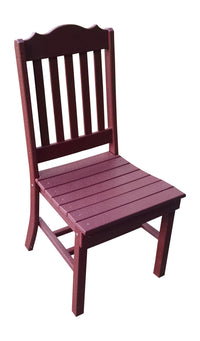 A&L Furniture Company Recycled Plastic Royal Dining Chair  - Cherrywood