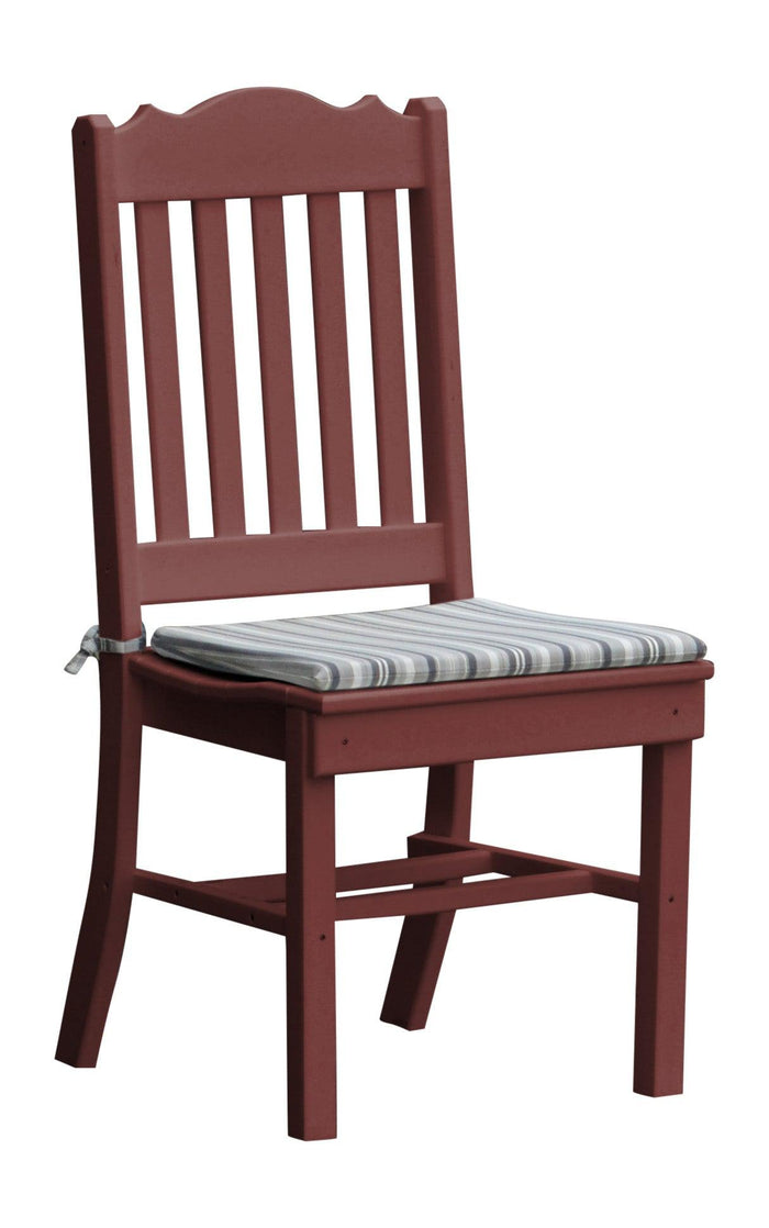 A&L Furniture Company Recycled Plastic Royal Dining Chair  - Cherrywood