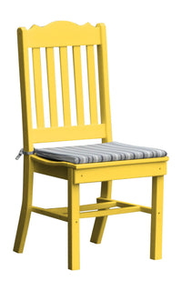 A&L Furniture Company Recycled Plastic Royal Dining Chair A&L Furniture Company Recycled Plastic Royal Dining Chair  - Lemon Yellow
