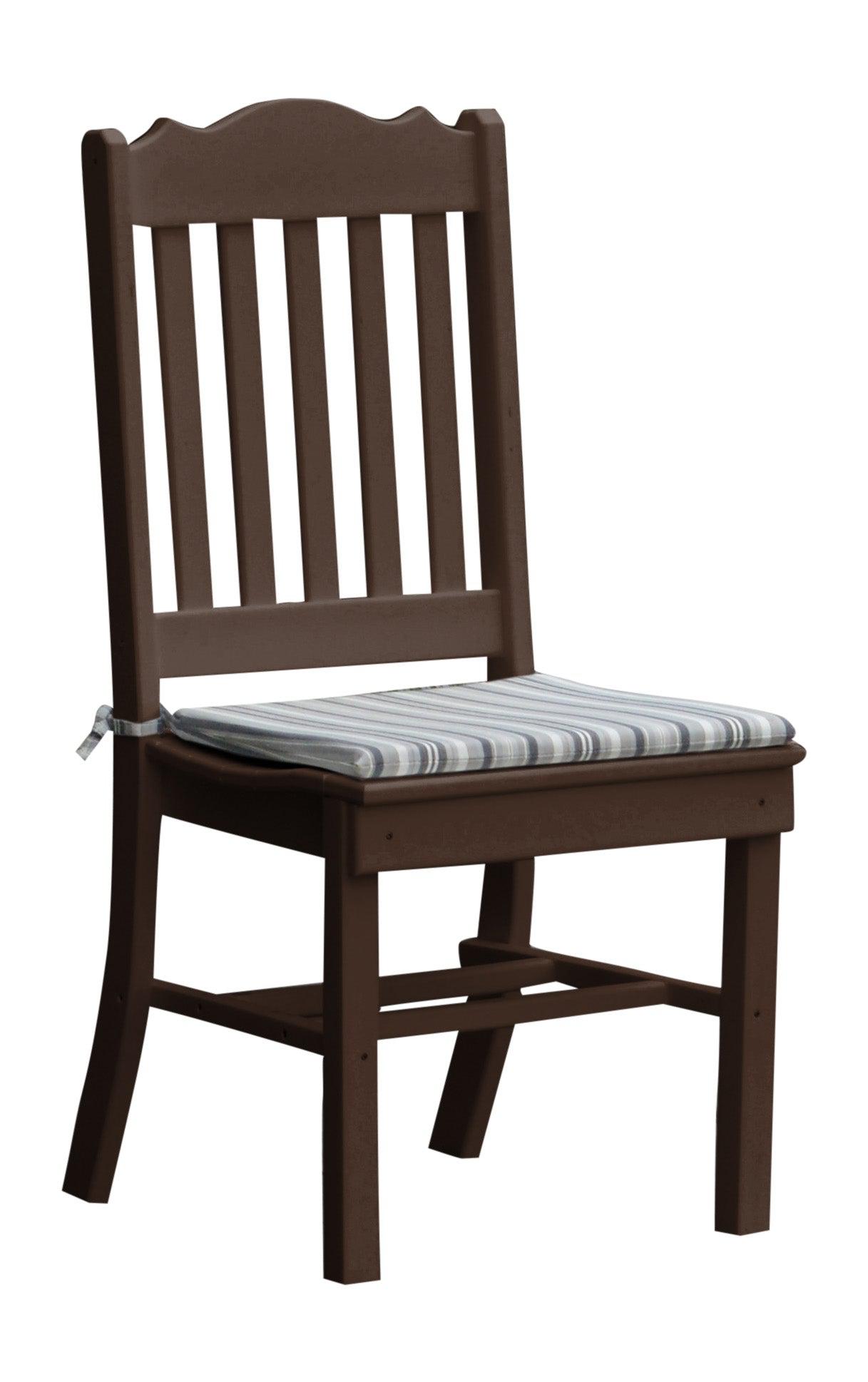 A&L Furniture Company Recycled Plastic Royal Dining Chair - Tudor rown
